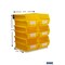 Triton Products Wall Storage Unit W/ (6) 14-3/4" L x 8-1/4" W x 7" H Yellow Bins & Wall Mount Rails 3-240YWS - alternate 2